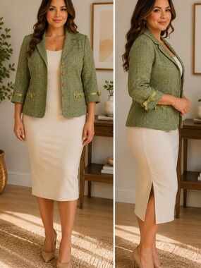 Scarlett Green Blazer Size 10 Medium